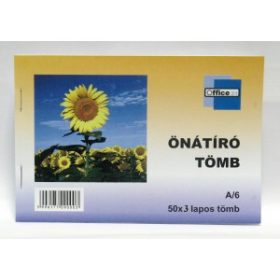 Önátíró OFFICE 21 Napraforgós A/6 (50x3pld)