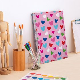   Spirálfüzet A/4 4x30 lapos, vonalas MQ "Combi" Agatha Ruiz