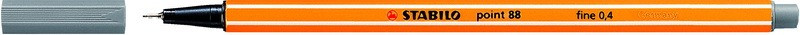 Tűfilc 0,4 mm STABILO Point 88/96 sötétszürke