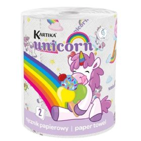   Kartika Unikornis Papírtörlő 1 Tekercs 3 Rétegű - 100% Cellulóz 200 Lap