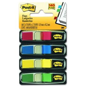   Jelölőcímke keskeny POST-IT 683-4 (12x43) 4x35lap normál színek