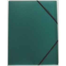 Gumis mappa PPF A/4 műanyag zöld