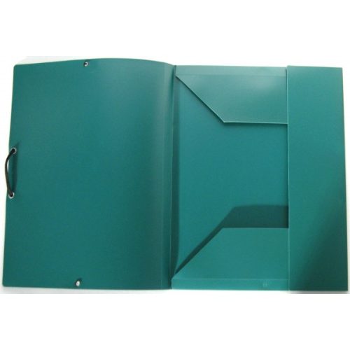 Gumis mappa PPF A/4 műanyag zöld