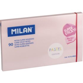   Öntapadó jegyzettömb 76x127 mm 90 lap Milan pasztell rózsaszín