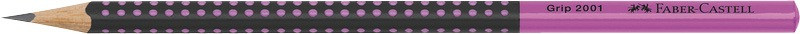 Faber-Castell "Grip" fekete/pink Grafitceruza HB háromszög test 