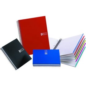   Spirálfüzet A/4 25x6 lapos, vonalas MQ "Notebook" 6 kék