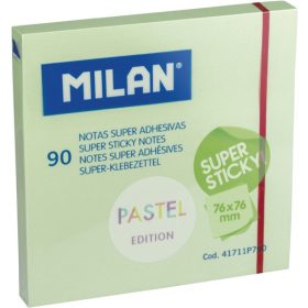Öntapadó jegyzettömb 76x76 mm 90 lap Milan pasztell zöld