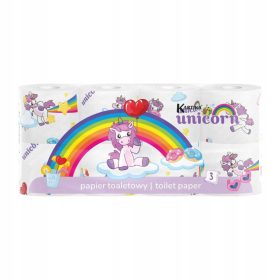   Toalettpapír 3in KARTIKA UNICORN unikornis 8 tekercs cellulóz