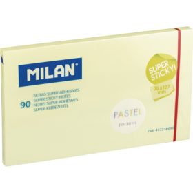   Öntapadó jegyzettömb 76x127 mm 90 lap Milan pasztell sárga