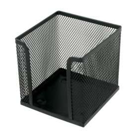 Tépőtömb tartó 10x10x10 cm fémhálós fekete