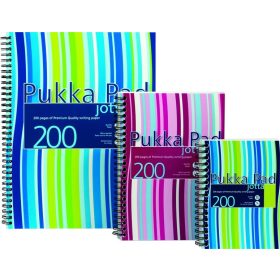   Spirálfüzet A/5 100 lapos, vonalas Pukka Pad "Jotta Pad" vegyes színek