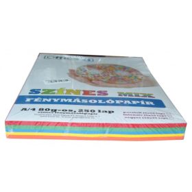   Sz.fénymásolópapír OFFICE 21 A/4 80g (250ív/csg) mix élénk színek 5x50lap