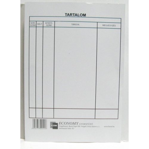 Gyorsfűző OFFICE 21 A/4 Economy/Gréta