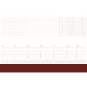 Könyöklő jegyzet KRENN (38X57) CLASSIC PVC bianco bordó