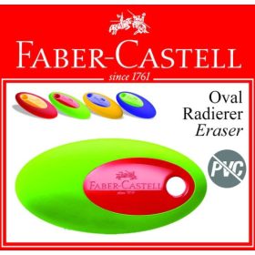 FABER PVC mentes Ovális színes radír