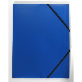 Gumis mappa PPF A/4 műanyag kék