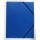 Gumis mappa PPF A/4 műanyag kék