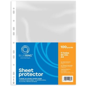   Genotherm lefűzhető, A4, 50 micron fényes víztiszta Bluering® 100 db/csomag,