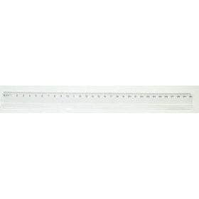 Vonalzó áttetsző színű 30 cm hosszú.