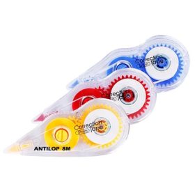   Hibajavító roller 5mmx8m eldobható Compact áttetszó test vegyes színekben Antilop