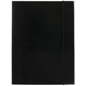 Gumis mappa A/4 laminált karton, 300 g d.rect fekete