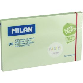   Öntapadó jegyzettömb 76x127 mm 90 lap Milan pasztell zöld
