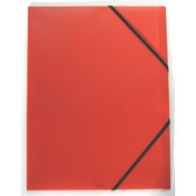 Gumis mappa PPF A/4 műanyag piro