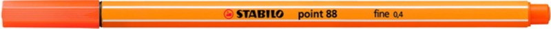 Tűfilc 0,4 mm STABILO Point 88/30 élénk narancs