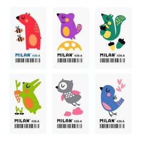 Radír Milan 436A vegyes minta