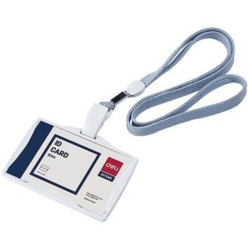 Névkitűző, nyakba akasztható Deli