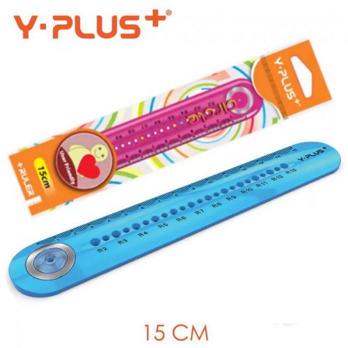 Y-Plus+ 15 cm, körzős vonalzó