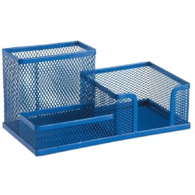   Asztali rendező 205x103x98 mm fémhálós d.rect sötétkék