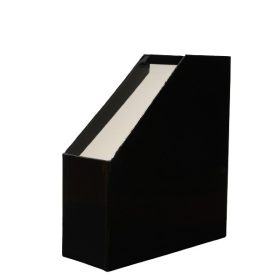   Irattartó papucs SO-RE merevfalú fóliás egyszínű fekete