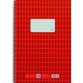 Spirálfüzet A/4 70 lapos, franciakockás NOVUM