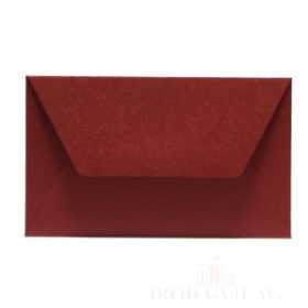 Színes boríték névjegy selyemfényű bordó/red lacquer