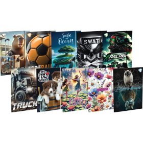 Gumis mappa A/4 T-Creativ vegyes minta