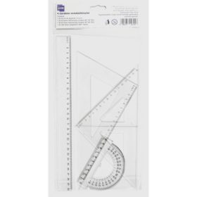 Vonalzó 4/klt OFFICE 21/WEBERS zacskós