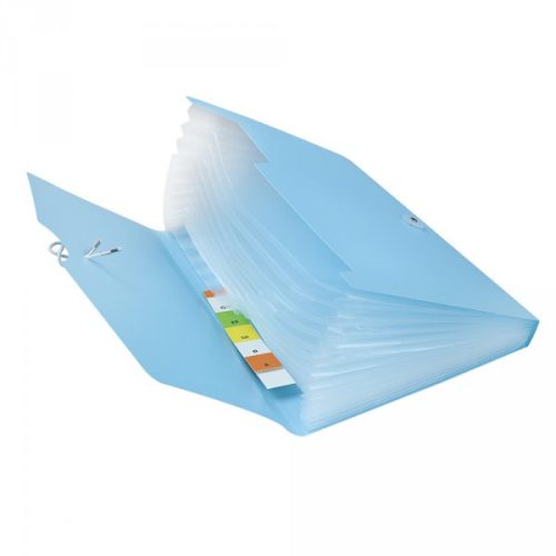 Harmónika mappa EMPEN Owen A/4 12 részes PP pasztell kék 