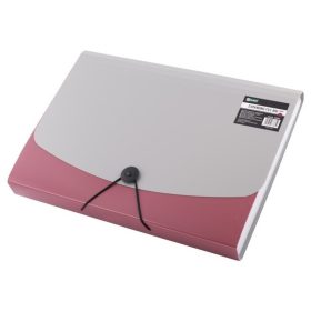 Harmonikamappa A/4 12 részes d.rect piros