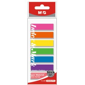 Jelölőcímke 76x51 mm 7x25 lap M&G neon színek