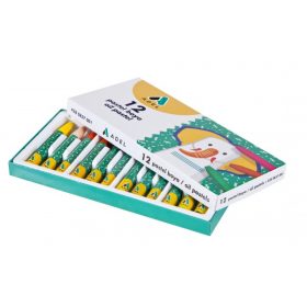 Olajpasztell 12/klt ADEL hatszögletes papírdobozos