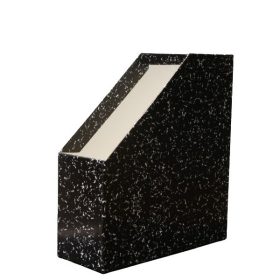 Irattartó papucs SO-RE merevfalú mákos fekete