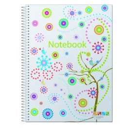   Spirálfüzet ANCOR Notebook A/4 120lap PP borító színregiszteres kockás 