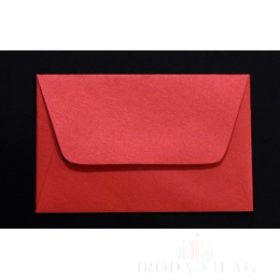 Színes boríték névjegy selyemfényű piros/magma KF