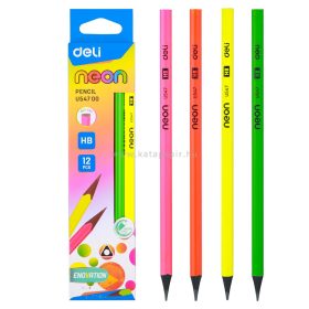 DELI "NEON"  Grafitceruza, HB, háromszögletű