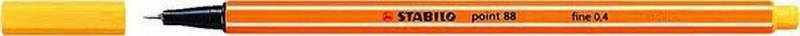 Tűfilc 0,4 mm STABILO Point 88/44 sárga