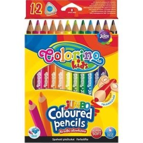   Colorino Háromszögletű színes ceruza készlet JUMBO, 12 szín