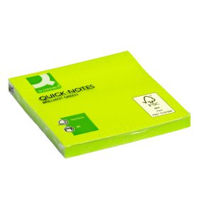 Öntapadó jegyzettömb 76x76mm 80lap Q-Connect Zöld