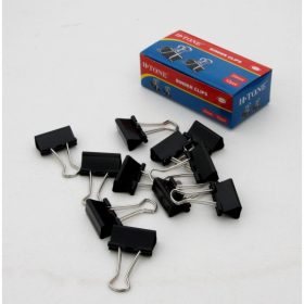 Iratcsipesz (25mm) fekete 12db/dob