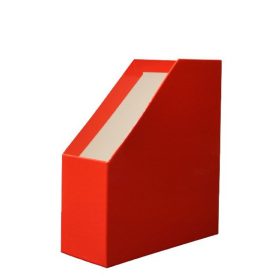 Irattartó papucs SO-RE merevfalú fóliás egyszínű piros